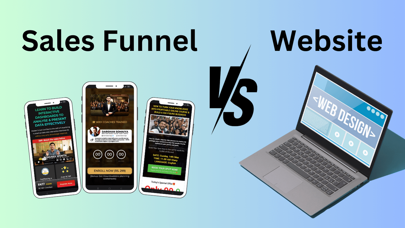 Learn when to use a sales funnel over a website to boost online presence and sales, exploring their benefits in marketing, product launches, and more.