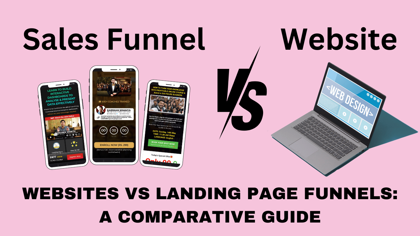 Websites vs. Landing Page Funnels: Enhancing UX & Boosting Conversions | A Comparative Guide